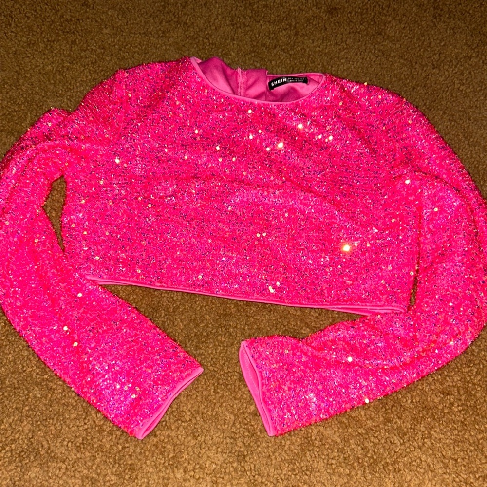 Sparkly long sleeved top